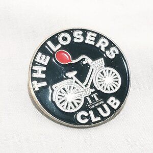 The Losers Club "It" the Movie Red Balloon Bike Lapel Pin 1"